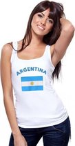 Witte dames tanktop Argentinie L