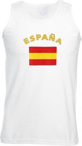 Witte heren tanktop Spanje S