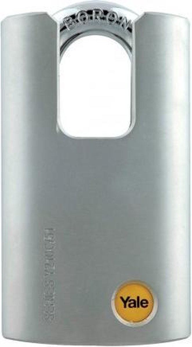 Yale Hangslot Staal Chroom Finish, Beschermde Beugel Y210C/38/127/1