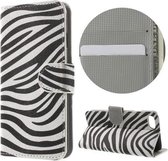 Zebra book case wallet hoesje Iphone 7