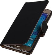 Samsung Galaxy On5 - Effen Zwart Booktype Wallet Hoesje