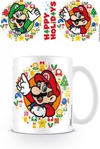 Super Mario Happy Holidays Mug - 325 ml