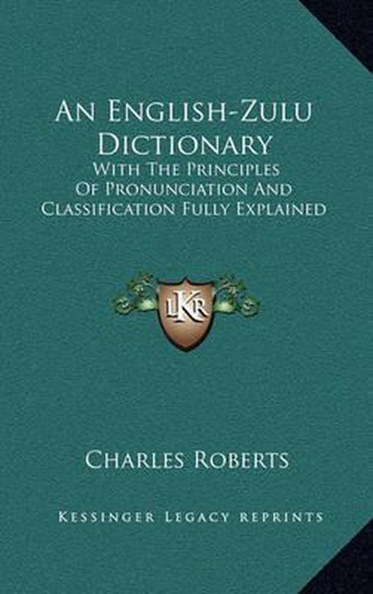 An EnglishZulu Dictionary, Charles Roberts 9781163647837 Boeken