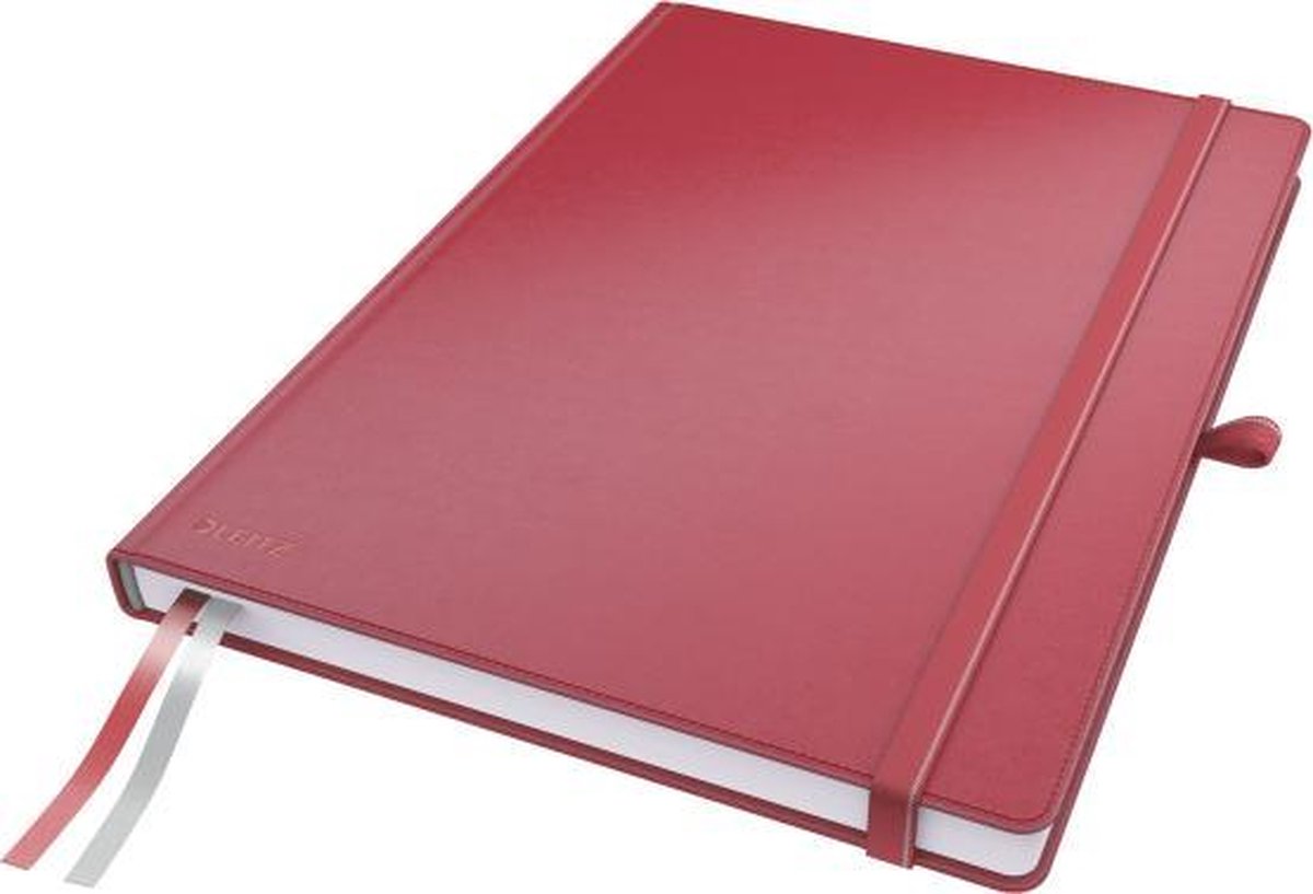 bol.com | Leitz Notitieboek - A4 - Gelijnd - Harde Kaft - Rood