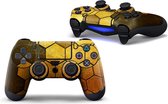 Steel Gold - PS4 Controller Skins PlayStation Stickers