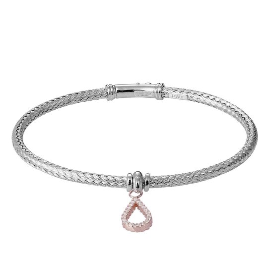 Orphelia ZA-7398 - Armband Bangle Teardrop - Zilver 925 Bicolor - Zirkonia - 58 mm