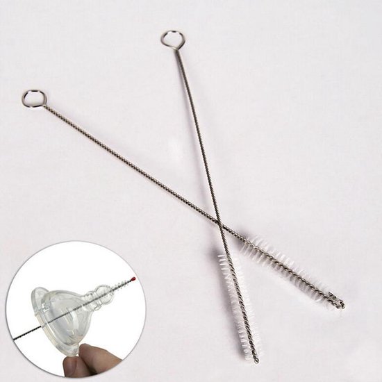 4 brosses de nettoyage pour pailles, tubes de latte et machines à expresso