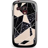 Samsung S3 Mini hoesje - Abstract painted | Samsung Galaxy S3 Mini case | Hardcase backcover zwart