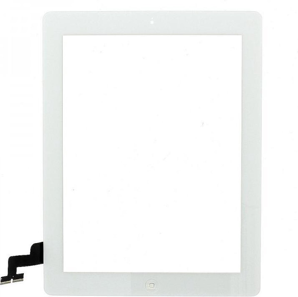 Geschikt voor iPad 2 WIT Digitezer glas / touchscreen met onderdelen