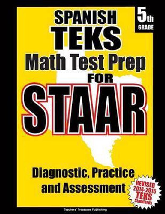 Spanish TEKS 5th Grade Math Test Prep for STAAR - cover