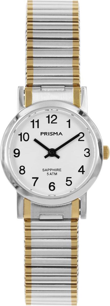 Prisma horloge 1816 dames rekband edelstaal saffierglas