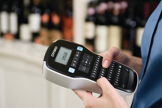 DYMO LabelManager 160-labelmaker | Draagbare labelprinter met QWERTY-toetsenbord | Inclusief zwart-wit D1-etiketten (12 mm) | Voor thuis en op kantoor