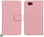 Sony Xperia Z1 Compact agenda wallet hoesje roze