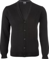 OLYMP modern fit vest wol - zwart -  Maat: 4XL