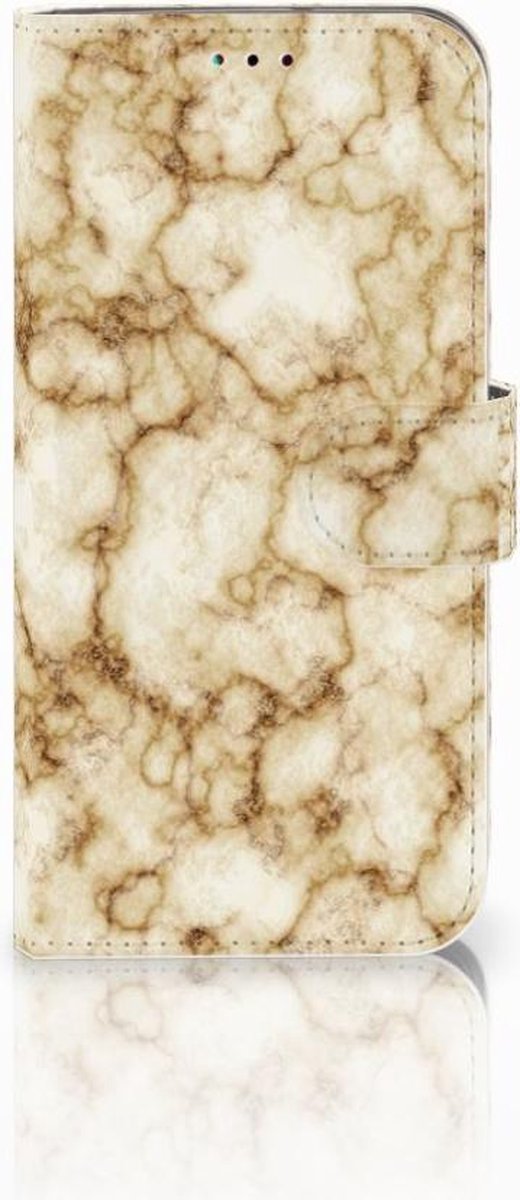 Samsung Galaxy A40 Bookcase Marmer Goud