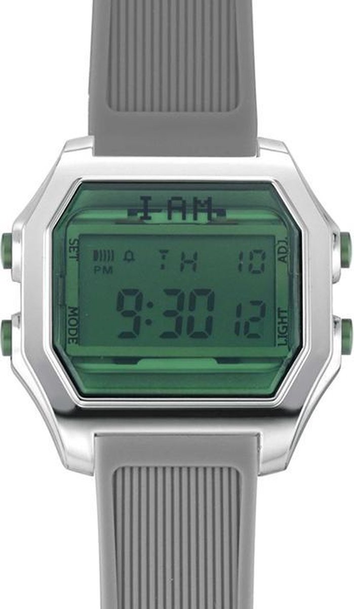 I AM THE WATCH - Horloge - 44mm - Zilverkleurig/groen/grijs - IAM-KIT24