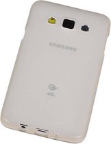 Samsung Galaxy A3 TPU Hoesje Transparant Wit – Back Case Bumper Hoes Cover