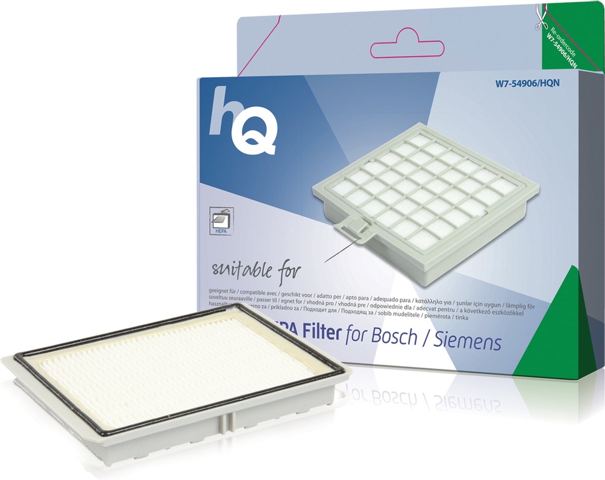 Hq W7-54905-HQN Actieve Hepa Filter Bosch/Siemens