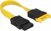 DeLOCK 0.1m 2xSATAIII SATA-kabel 0,1 m Zwart, Geel SATA 7-pin