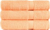 Badlaken 70x130 cm Luxor Uni Topkwaliteit Soft Orange col 190 - 3 stuks