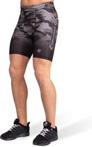 Gorilla Wear Franklin Shorts - Zwart/Grijs Camo - XL