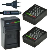 2 x AHDBT-302 accu's voor GoPro Hero3 en Hero3+ inclusief oplader en autolader - Origineel ChiliPower