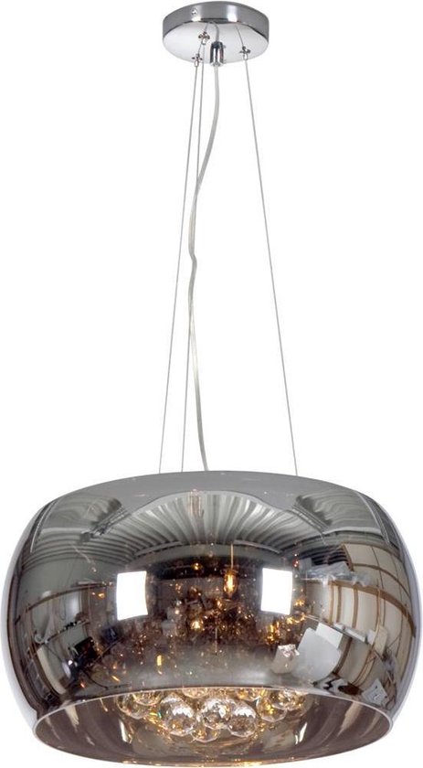 Hanglamp Snow White Mirror - chroom - Ø40cm 6x25w G9