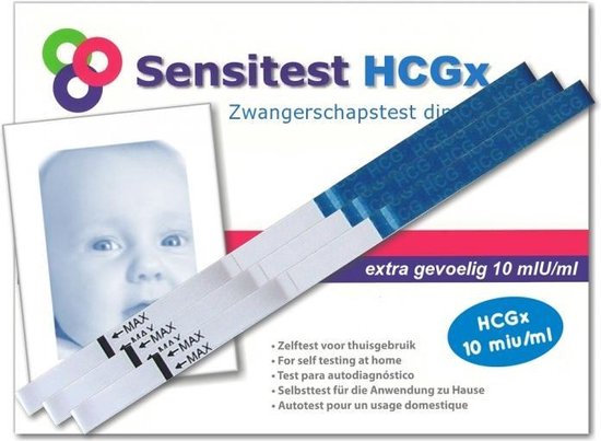 Sensitest zwangerschapstest dipstick sensitive 6 stuks - Sensitest