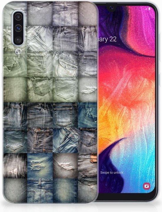 Coque pour Samsung Galaxy A50 Coque Smartphone Jeans