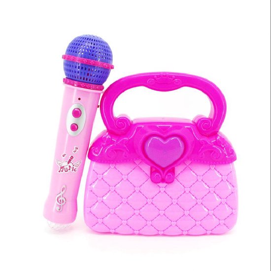 Speelgoed Microfoon Met Handtasje Voor Kinderen 19 cm | Met Geluid En  Verlichting Voor... | bol.com