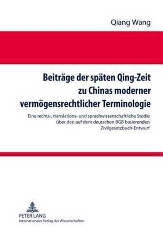 Beiträge der späten Qing-Zeit zu Chinas moderner vermögen ... - cover