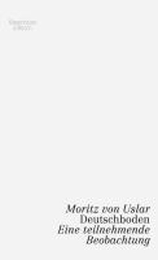 Deutschboden, Moritz Von Uslar | 9783462042566 | Boeken | bol.com