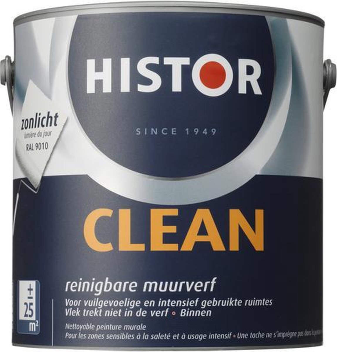 Histor Clean Muurverf - 2,5 liter - Zonlicht | bol.com