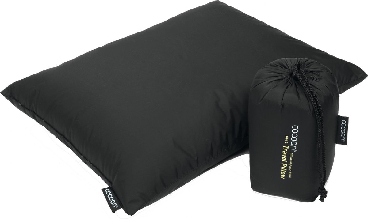 Cocoon Travel Pillow Donzen Vulling 33x43cm, charcoal