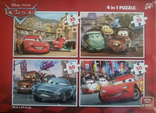Cars 4 in 1 puzzel | bol.com