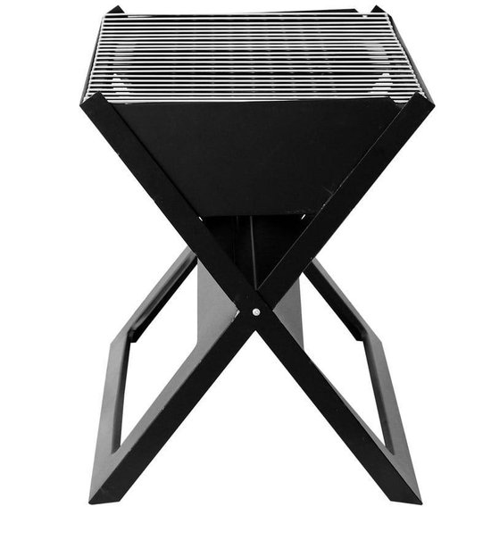 Opvouwbare Barbecue \/ Draagbare BBQ Houtskoolbarbecue \/ Zwart — afbeelding 3
