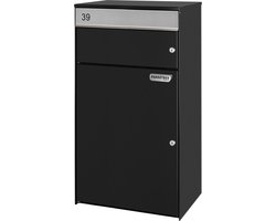 Post- pakketbrievenbus wandmodel (Zwart)