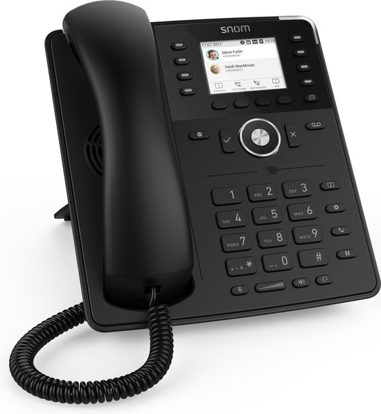 Snom D735 - VoIP telefoon - Antwoordapparaat Zwart
