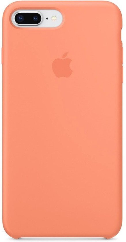 contrast boiler noodzaak Apple Silicone Backcover iPhone 8 Plus / 7 Plus hoesje - Peach | bol.com