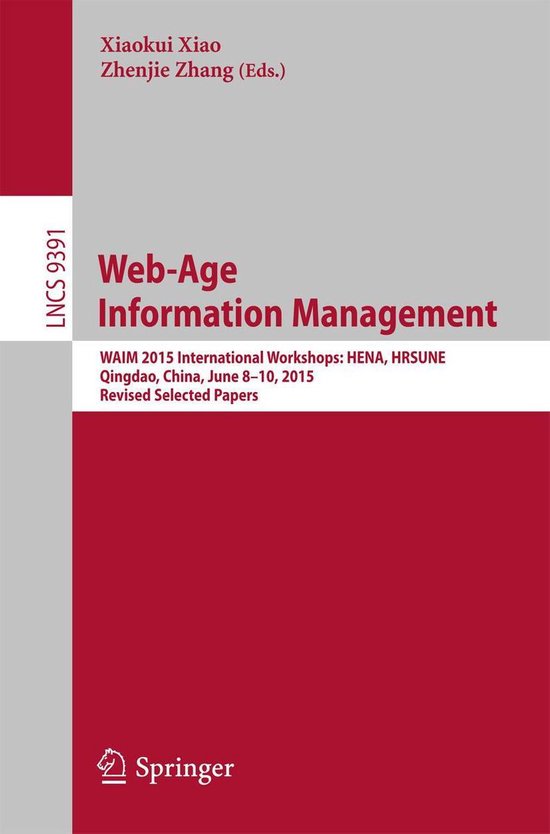 Springer Nature Proceedings Computer Science - Web-Age Infor ... - cover