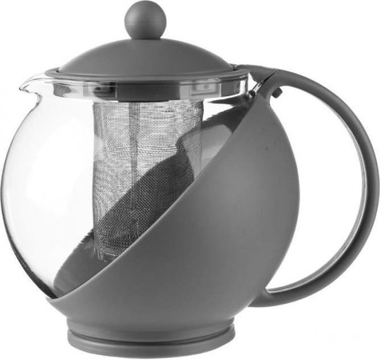 Theepot voor losse thee - Ingebouwde zeef - 1.25L | bol.com