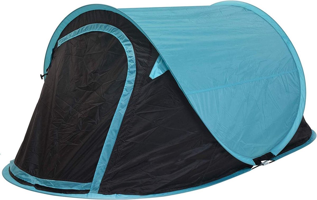MaxxGarden Pop Up Tent Festival En Camping Tent 255X155X95 Cm - Blauw - 2 Persoons