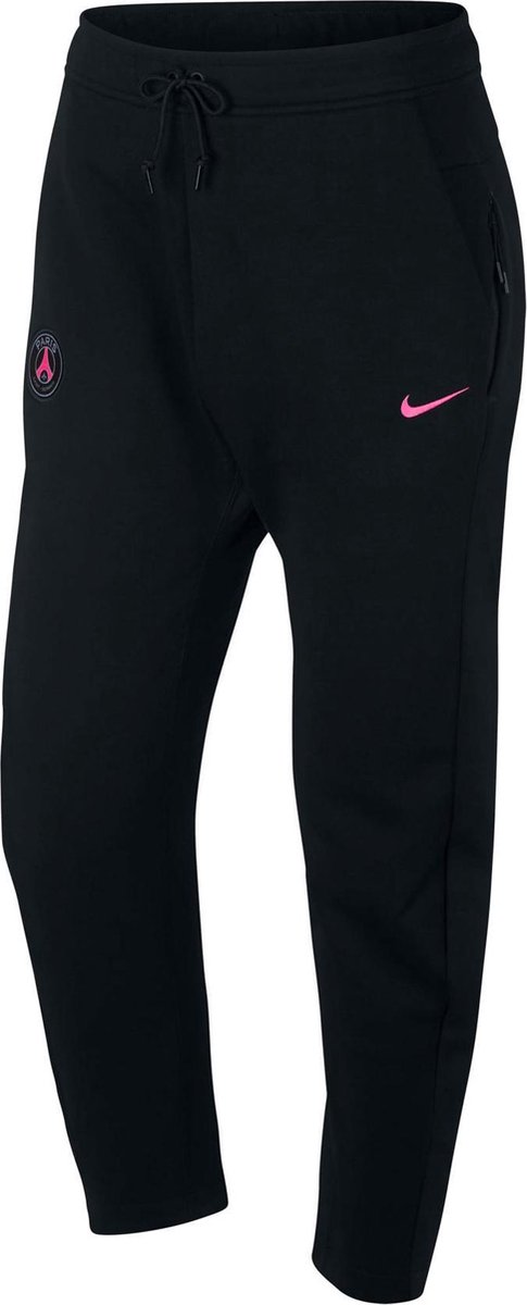 Nike Paris Saint-Germain Tech Fleece Sportbroek - Maat M - Mannen zwart/ roze |