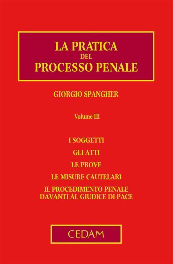 La pratica del processo penale. Volume III - cover