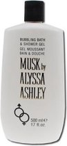 MULTI BUNDEL 4 stuks Alyssa Ashley Musk Bubbling Bath and Shower Gel 500ml
