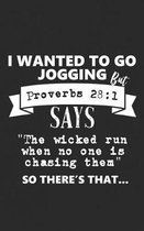 I Wanted to Go Jogging But Proverbs 28