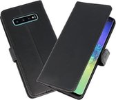 Rico Vitello Zwart Echt Leder Hoesje voor Samsung Galaxy S10 Plus