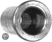 blindklinkmoer aluminium cilinderkop open m4 (250st.)