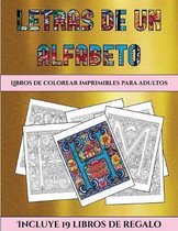 Libros de colorear imprimibles para adultos (Letras de un alfabeto inventado)