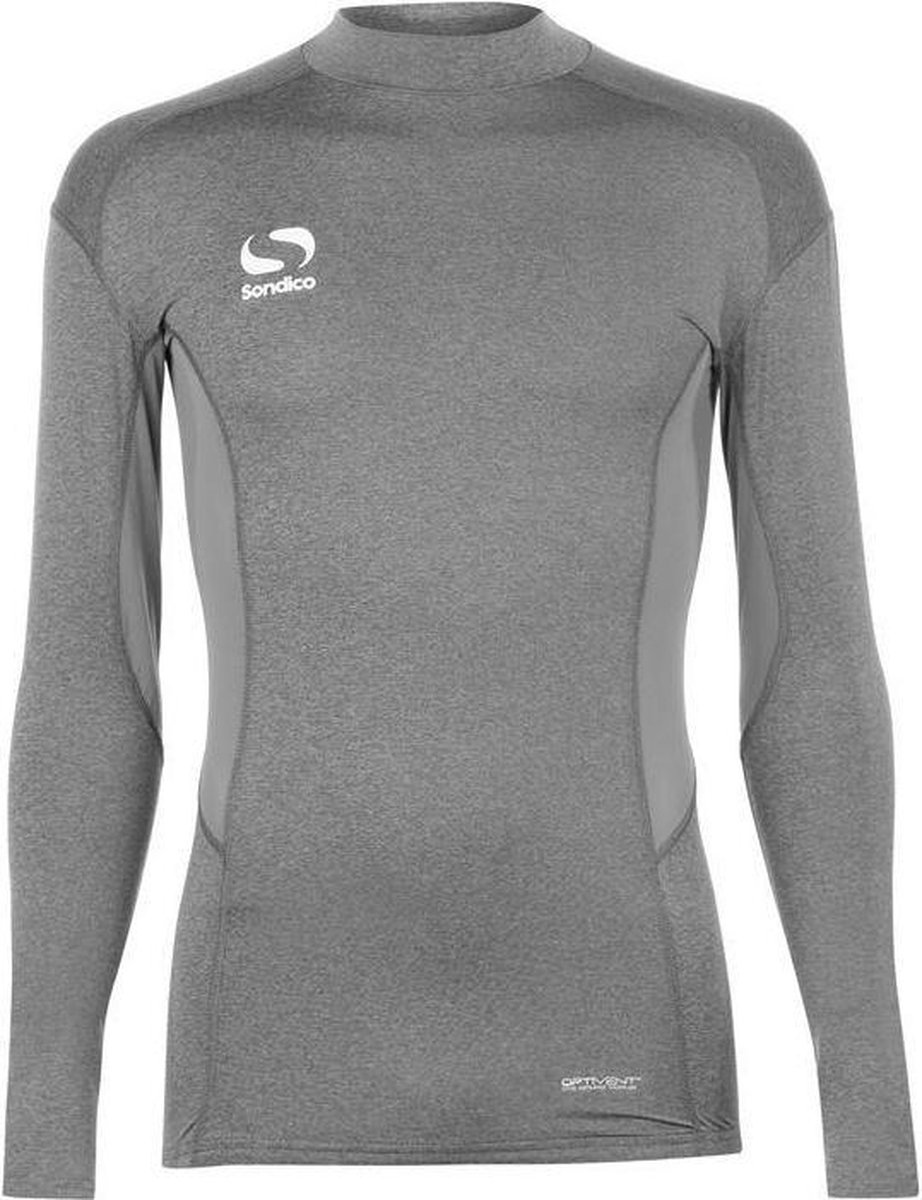 Sondico ondershirt met opstaande kraag - Jongens - Grey Marl - 152